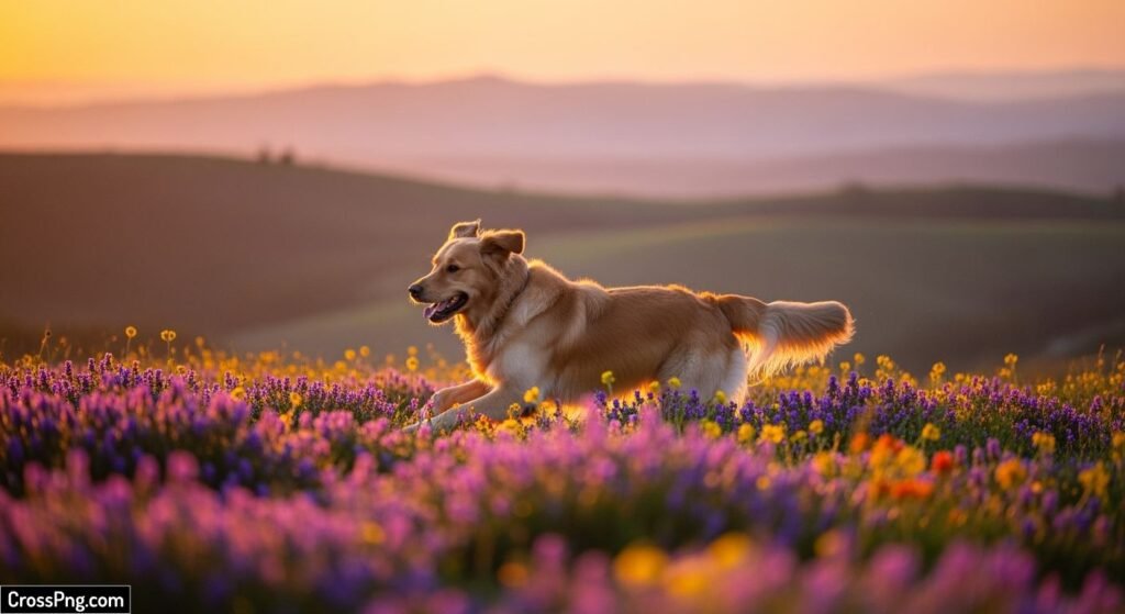 Golden retriever background image