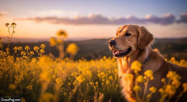 Golden retriever background image