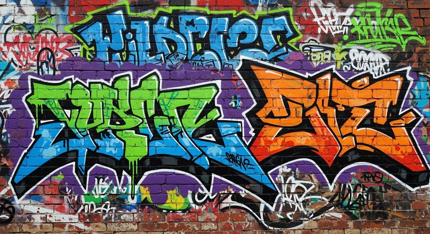 Graffiti art background image 3