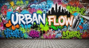 Graffiti art background image