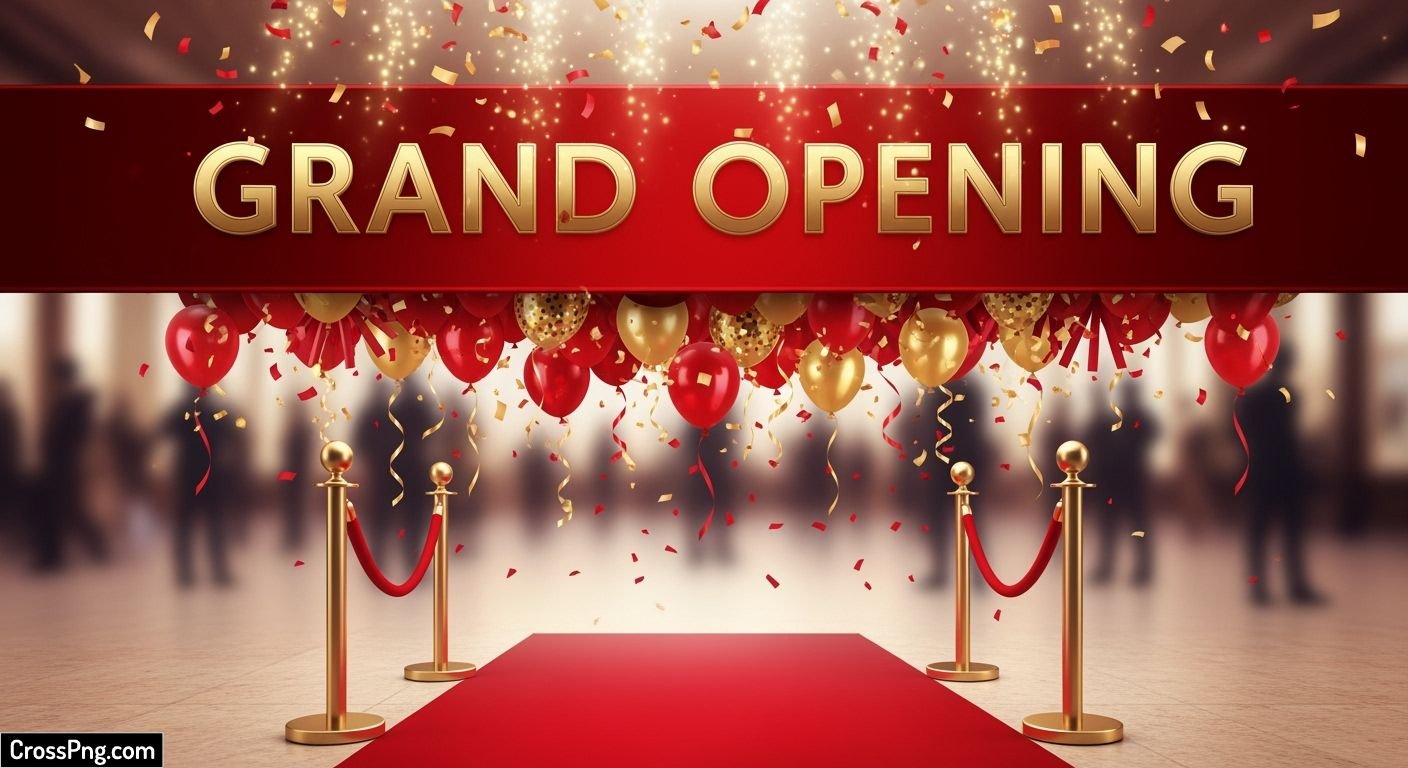 Grand opening background hd image