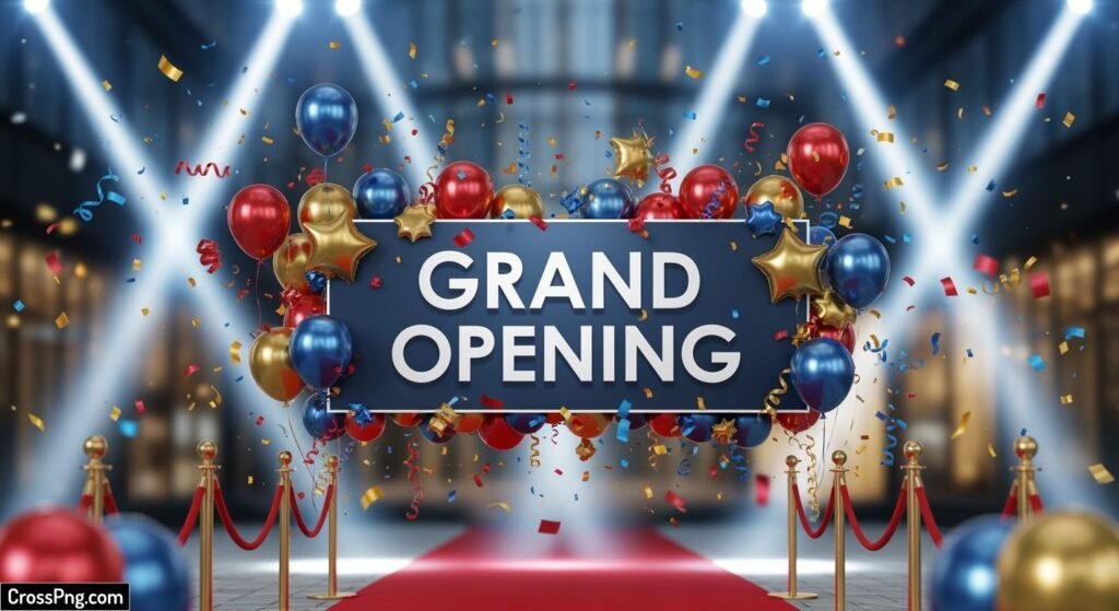 Grand opening background hd image 3