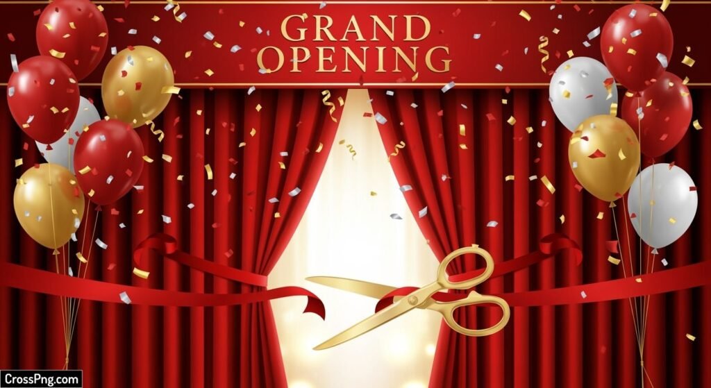 Grand opening background image