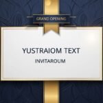 Grand opening invitation card background image