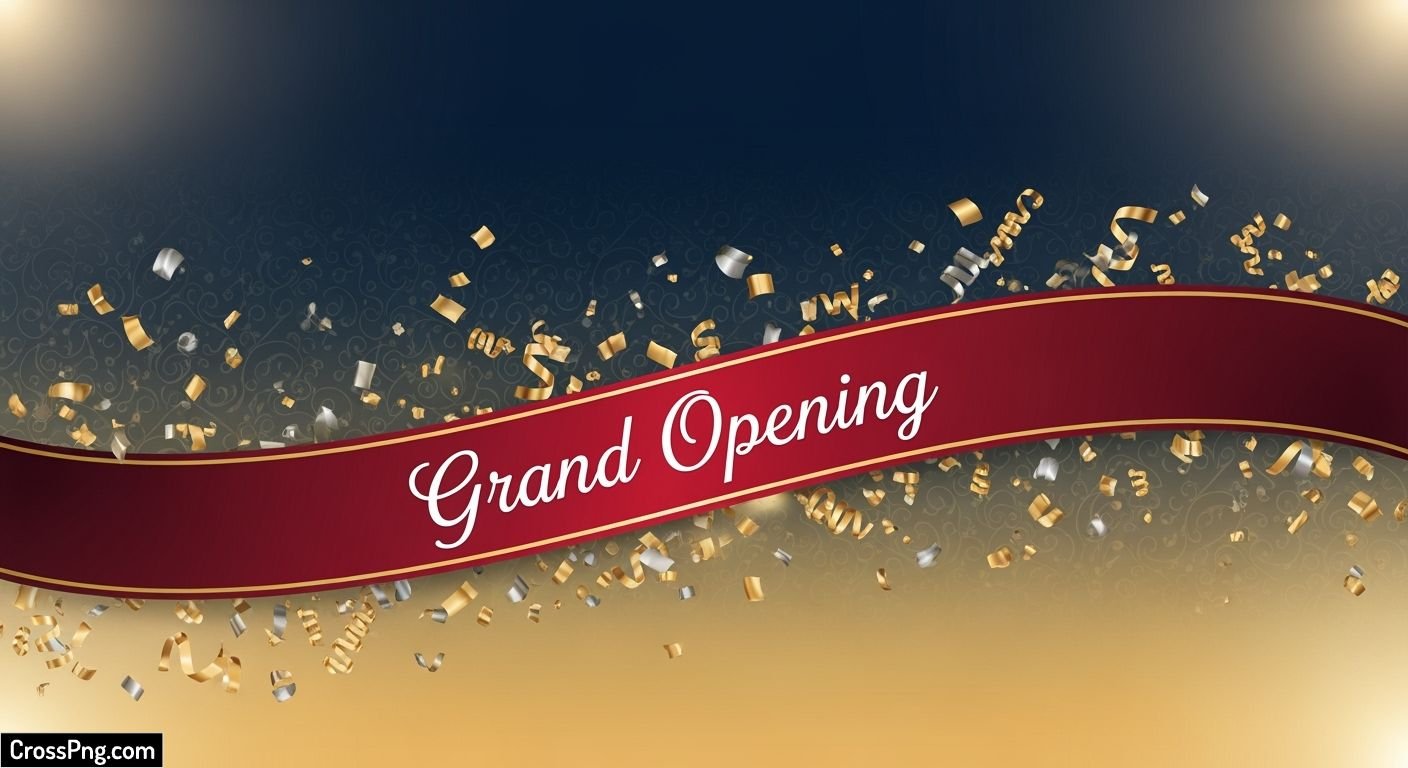 Grand opening invitation card background image 2