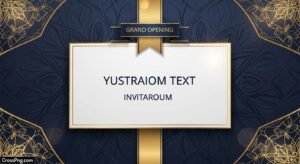 Grand opening invitation card background image