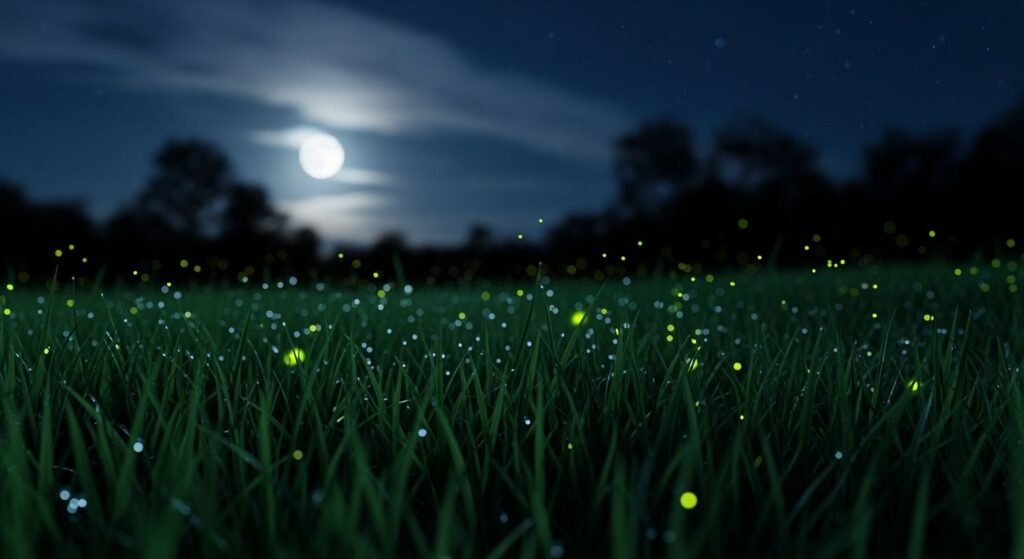 Grass background at night image