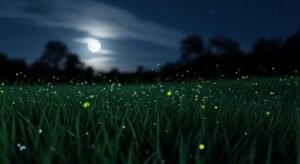 Grass background at night image