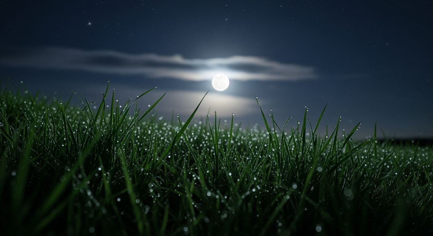 Grass background at night image 4