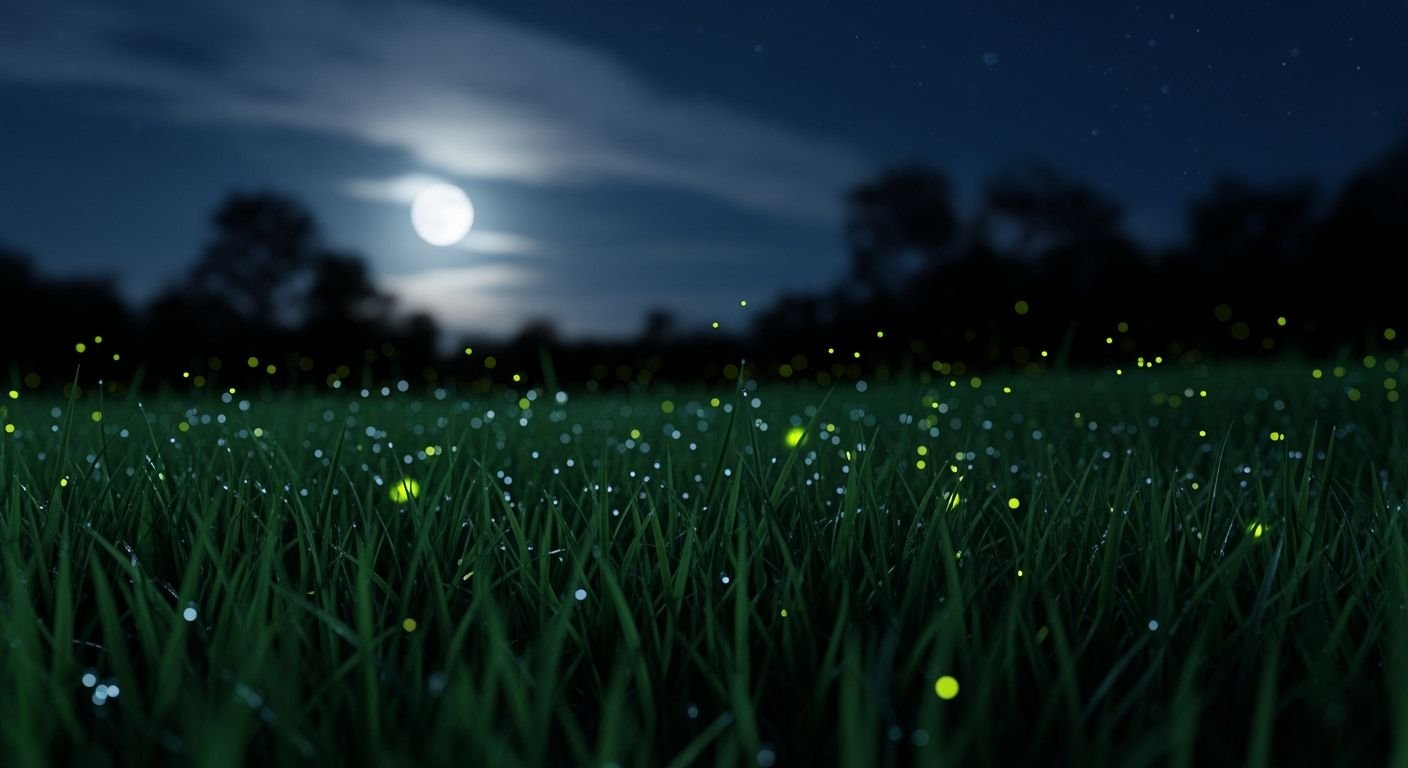 Grass background at night image