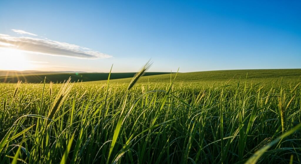 Grass blue sky background jpg image 2