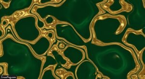 Green and gold background image 2