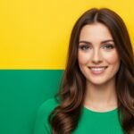 Green and yellow background image