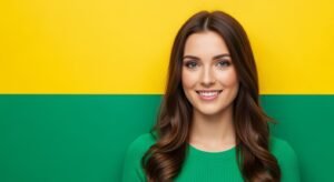 Green and yellow background image