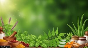 Green ayurveda background image 2