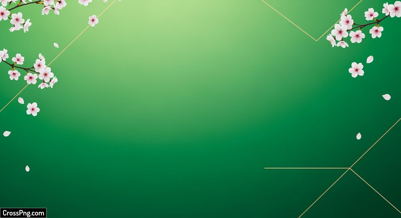 Green background aesthetic image