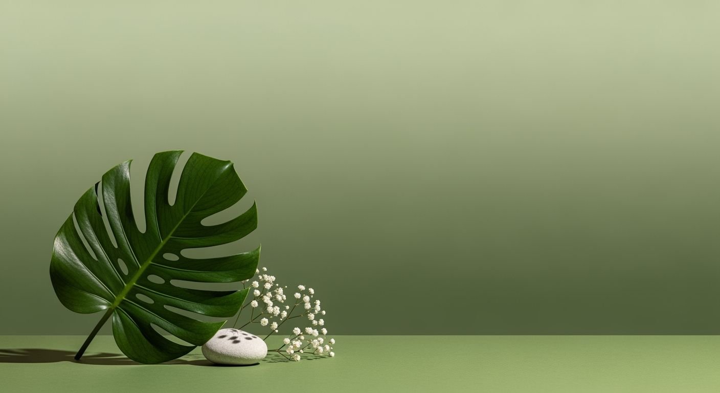 Green background aesthetic image 4