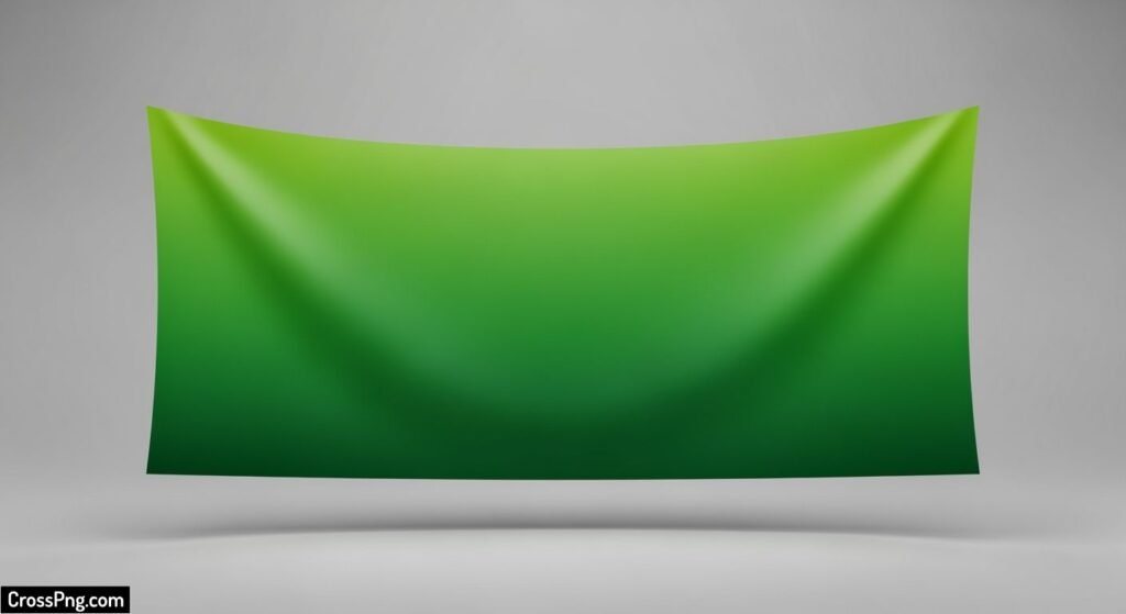 Green background banner image