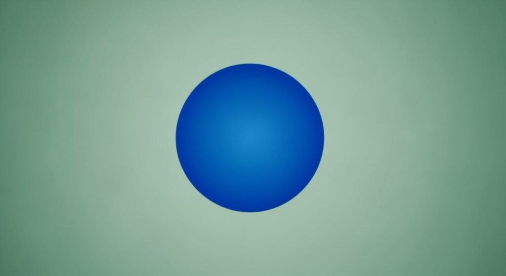 Green background blue image