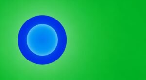 Green background blue image 3