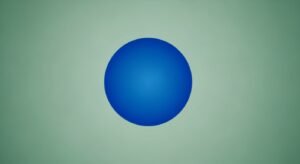 Green background blue image