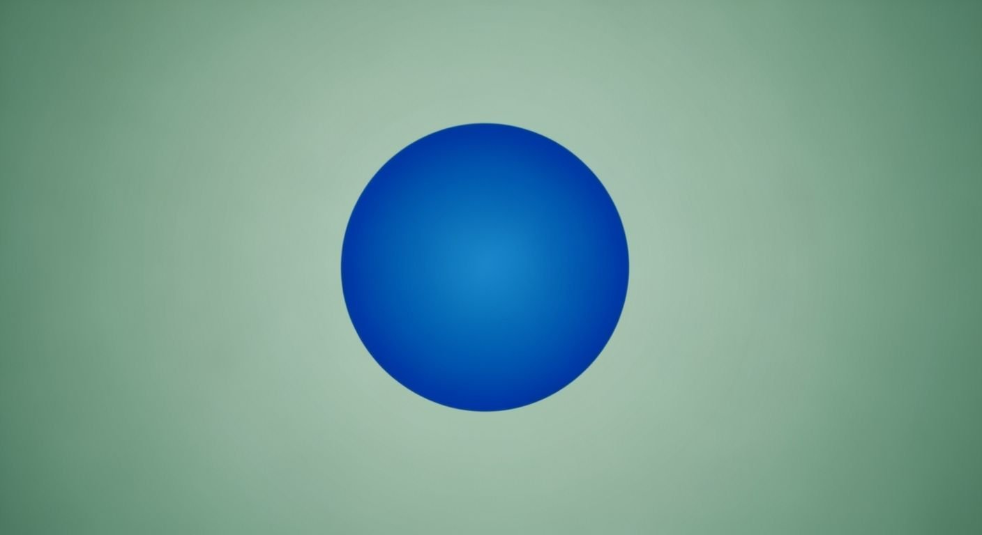 Green background blue image