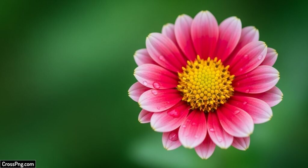 Green background flower image