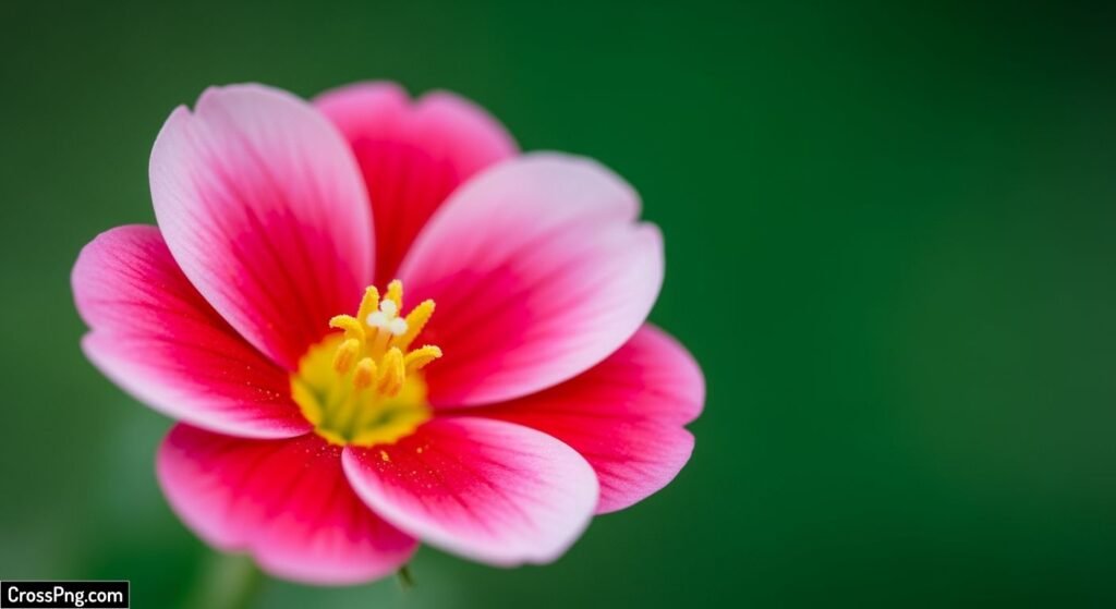 Green background flower image