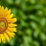 Green background flower image 2