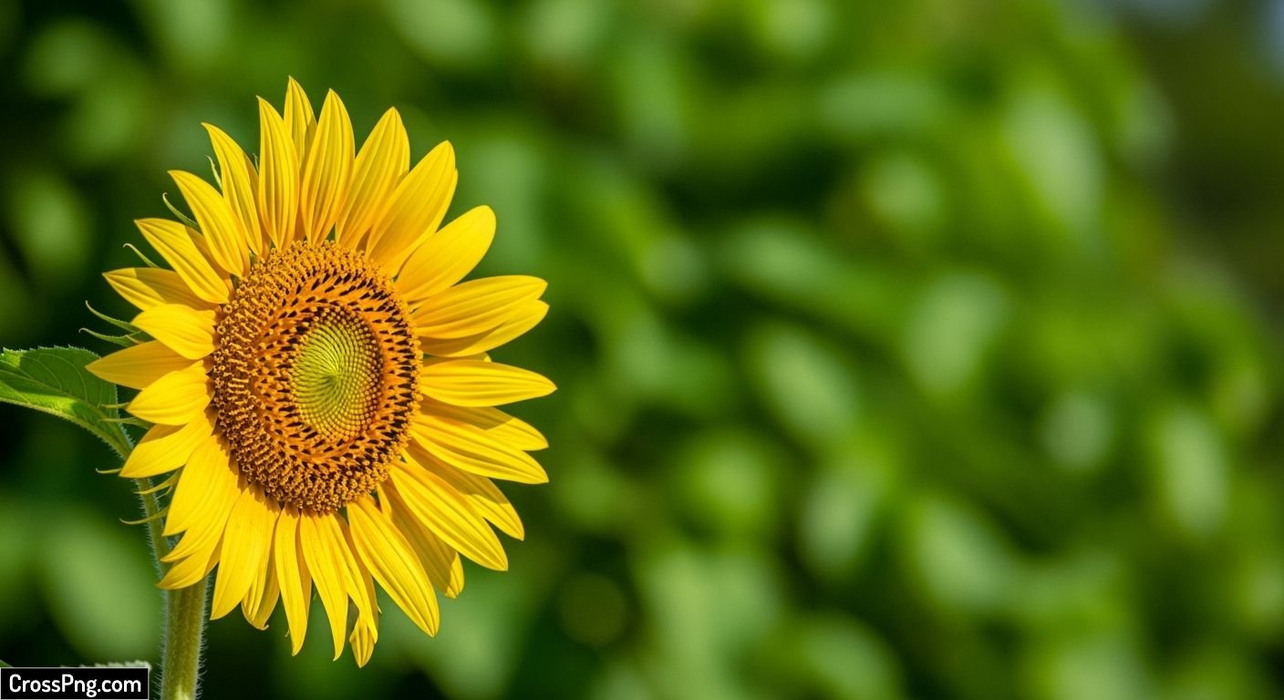 Green background flower image 2