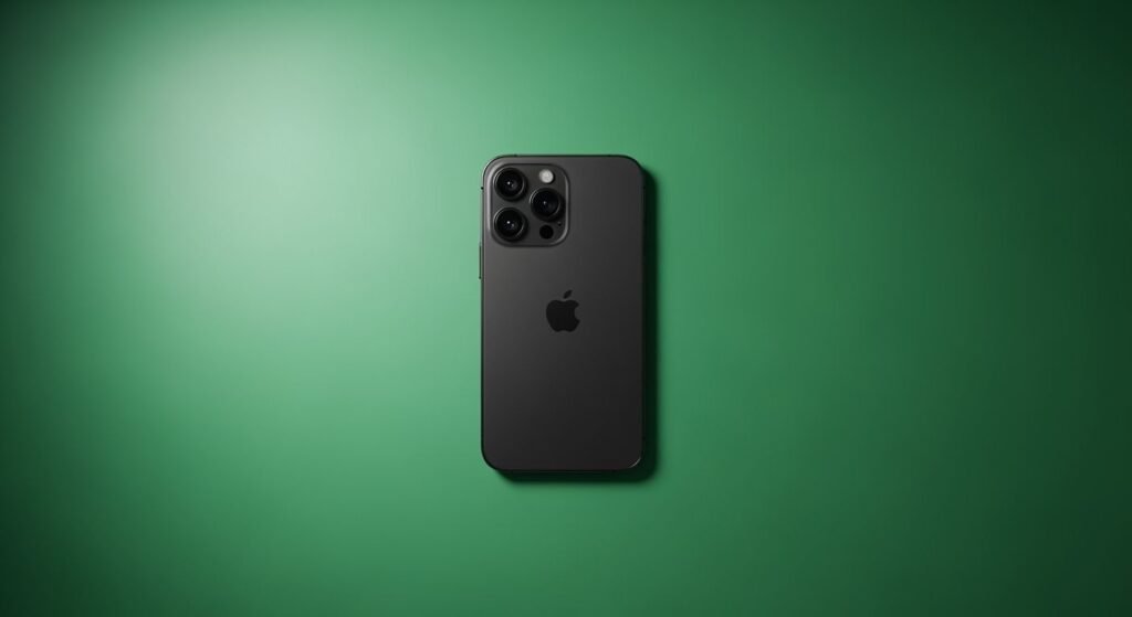 Green background for iphone image