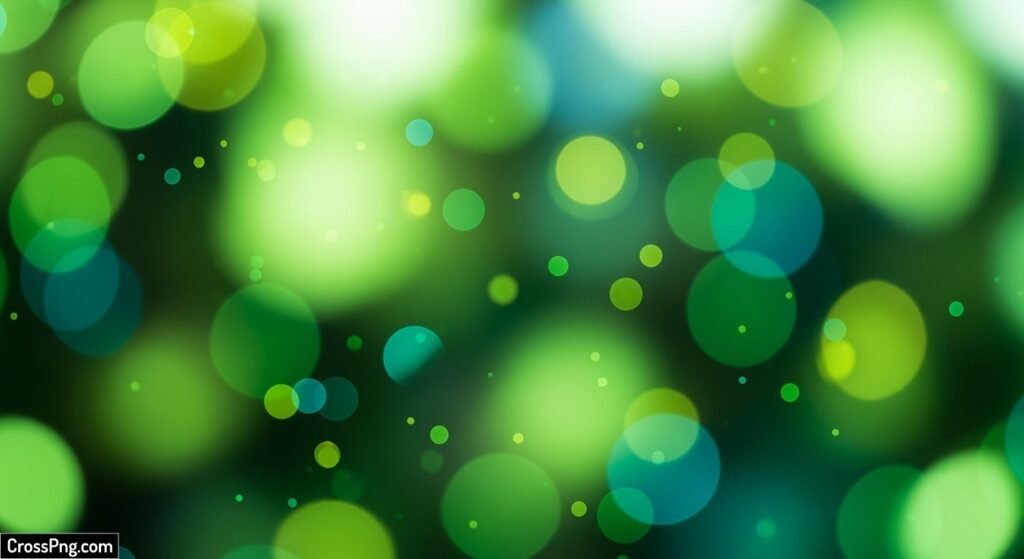Green bokeh background image 4