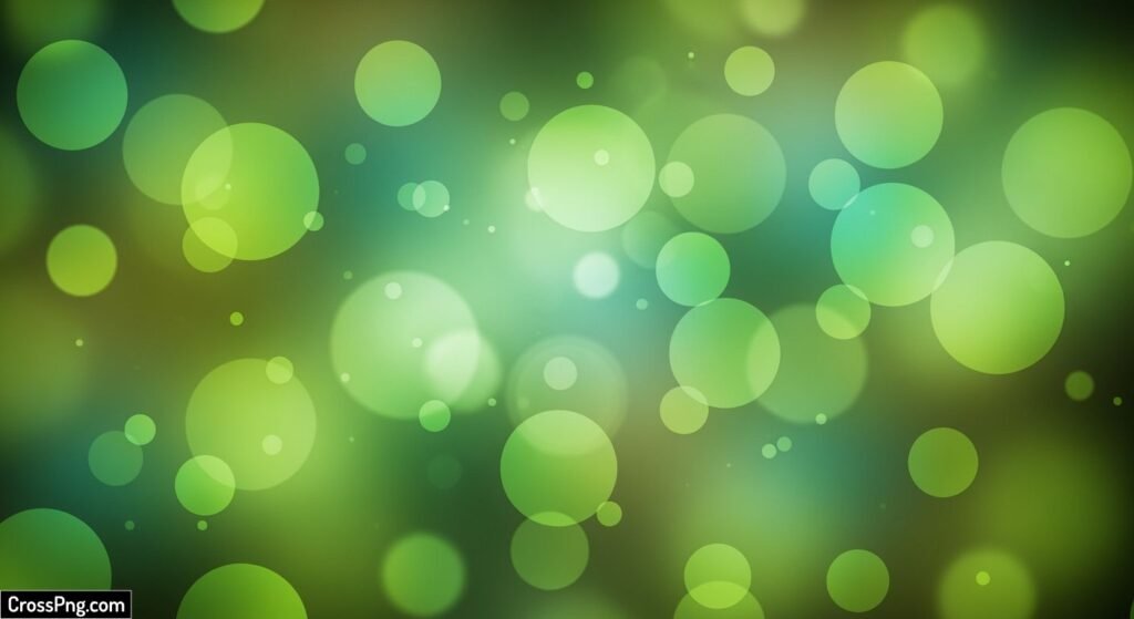 Green bokeh background image 7