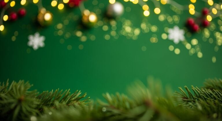 Green christmas background image
