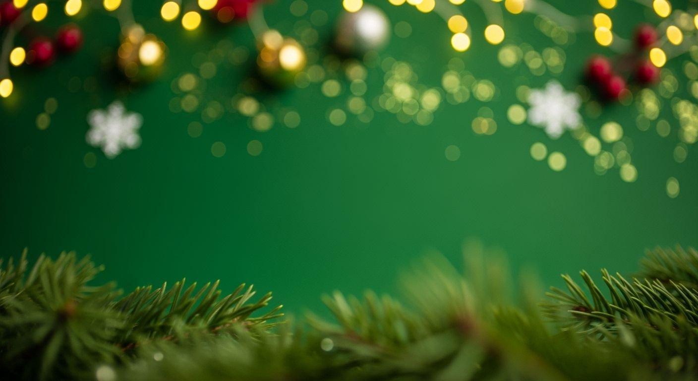 Green christmas background image
