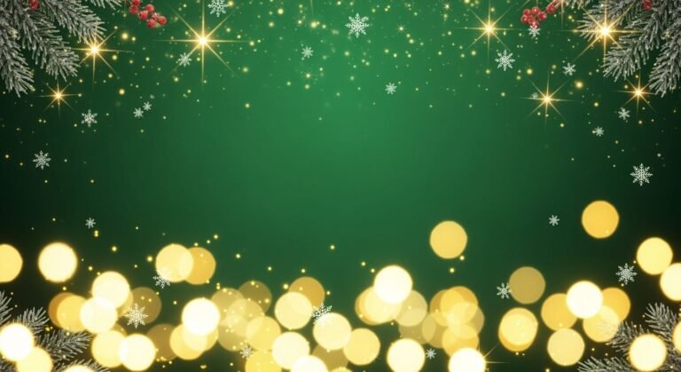 Green christmas background image 2