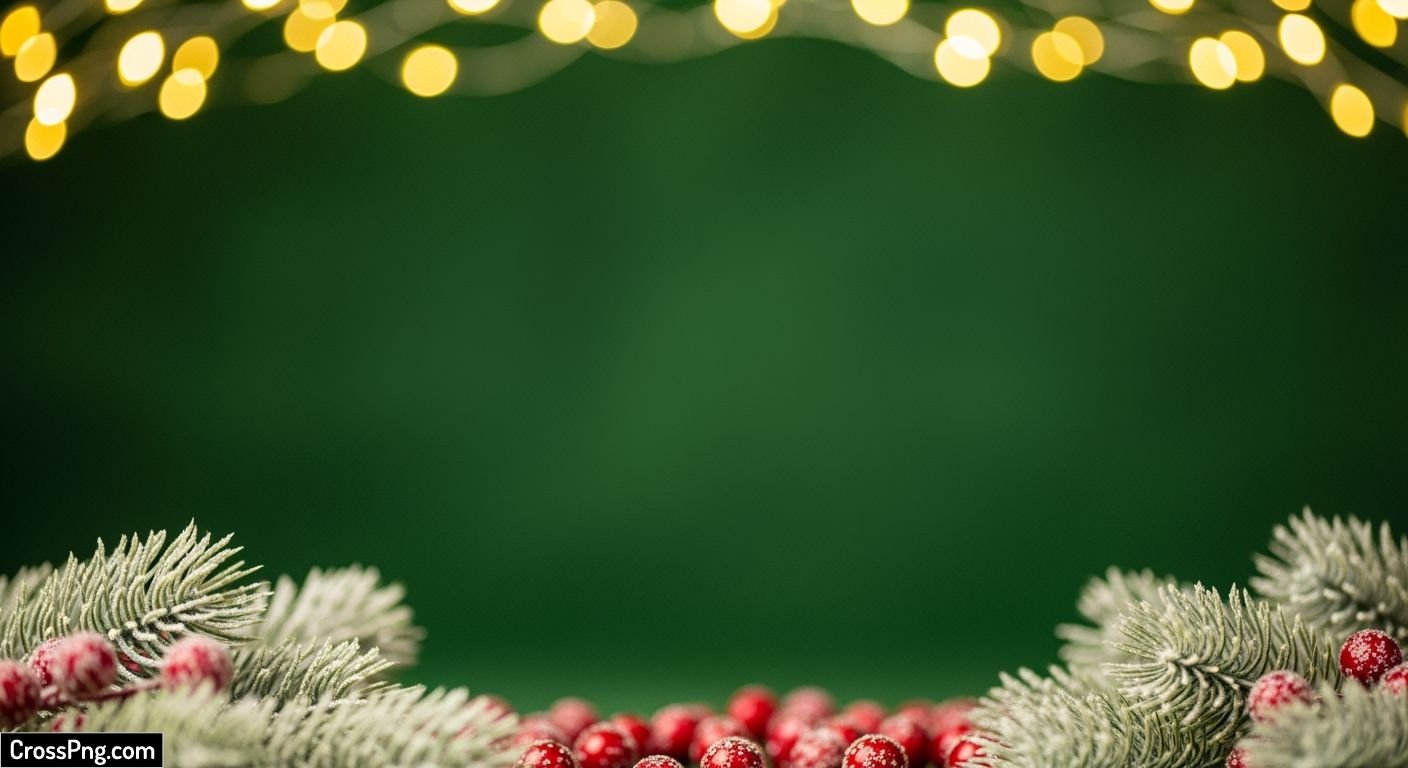 Green christmas background image 2