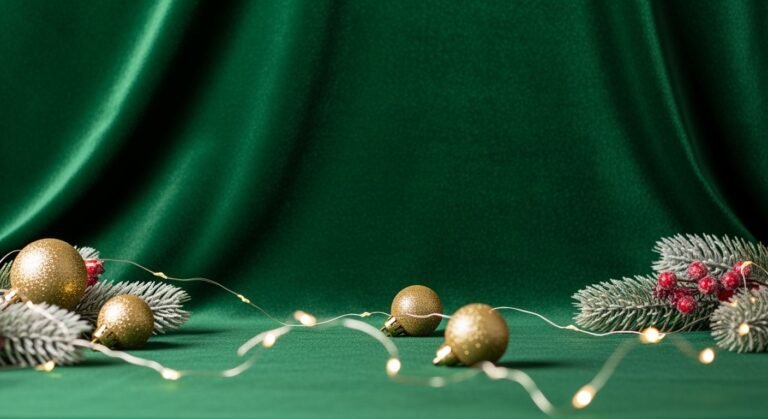 Green christmas background image 3