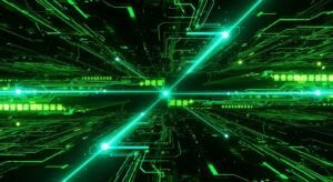Green cyber background gif image 2