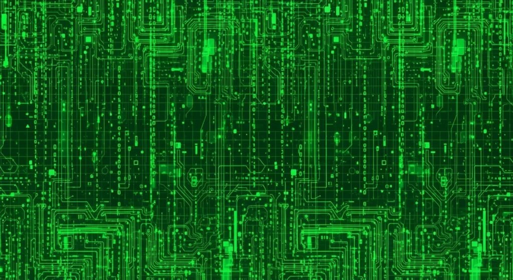 Green cyber background gif image 3