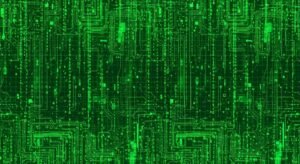 Green cyber background gif image 3