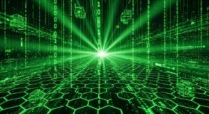Green cyber background gif image