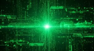 Green cyber background gif image 4