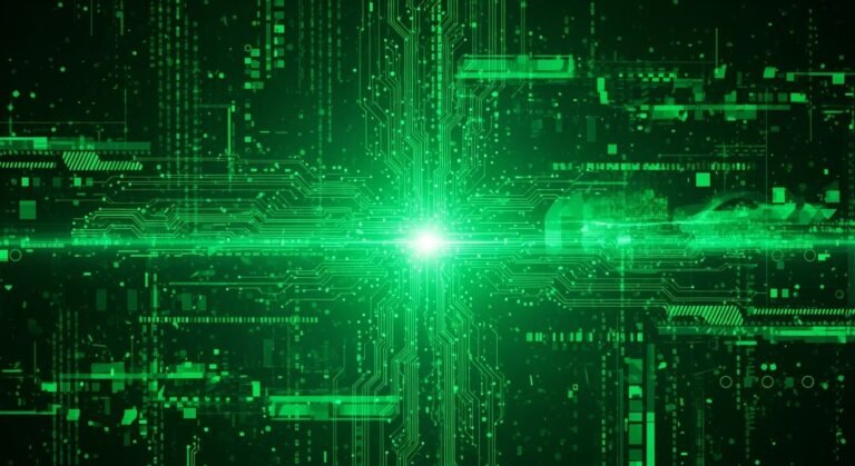 Green cyber background gif image 4