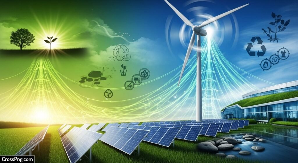 Green energy background image