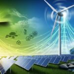 Green energy background image