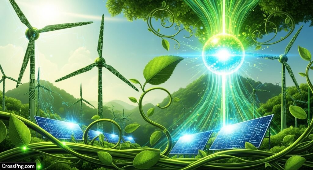 Green energy background image 2