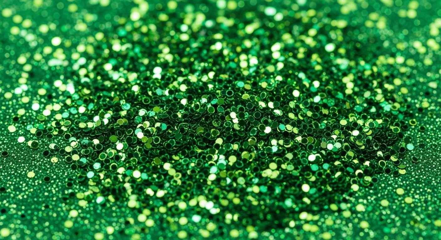 Green glitter background image 3