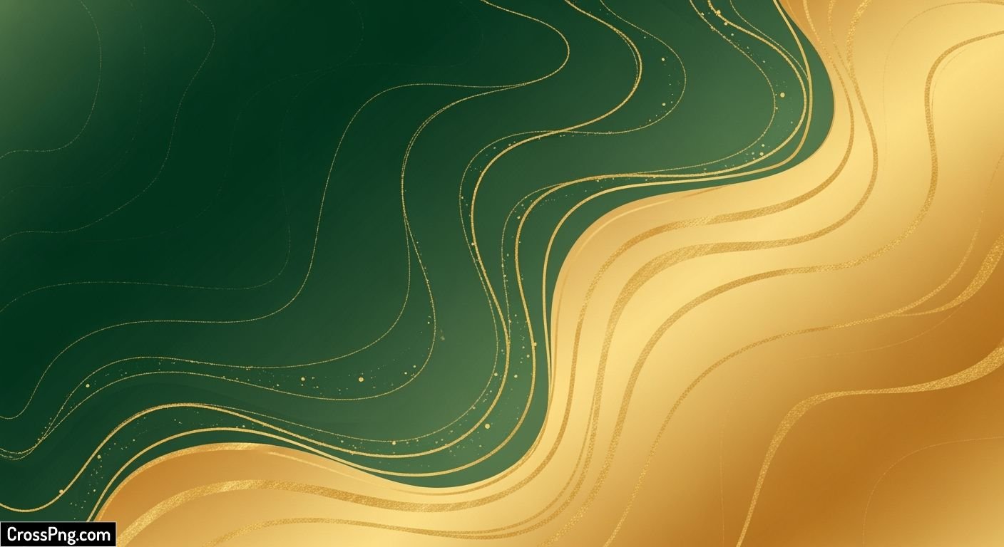 Green gold background image