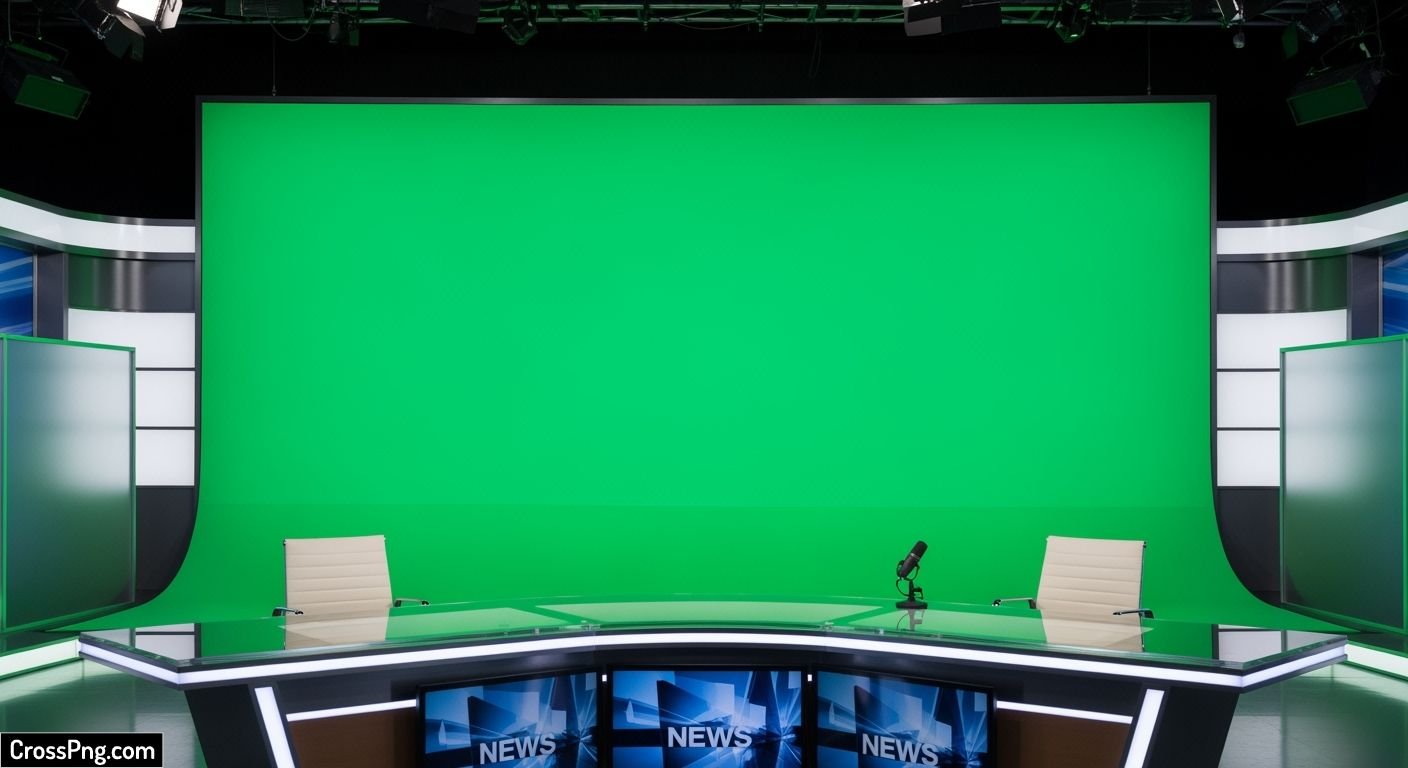Green screen news background image 3
